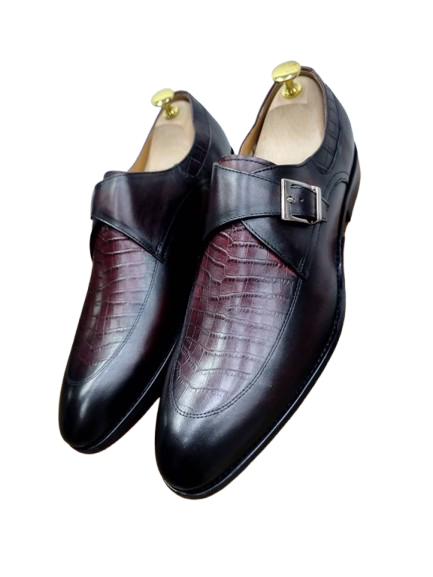 Men Dress Shoes - Leather - Buckled Brown (Copy)