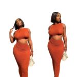 Ladies outfit 2pcs -  red