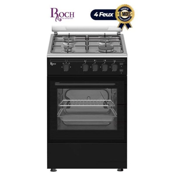 Cuisinière à Gaz 4 Feux - ROCH - 50 x 50