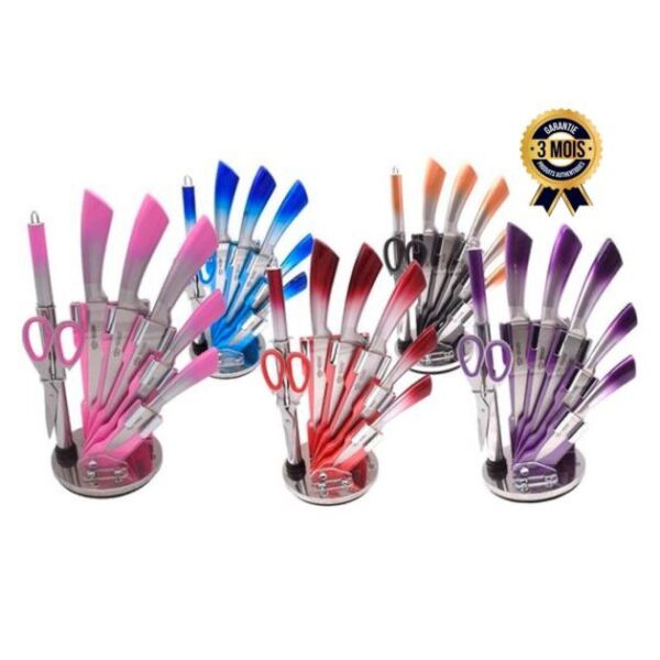 Ensemble de couteaux de Cuisine - ROYALSWISS - RS-9914 - 7pieces - 03 mois