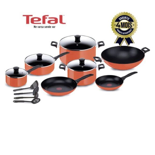 Batterie de cuisine anti-adhesif 15 pcs - Simply chef - TEFAL - B092SE85 - 4 mois