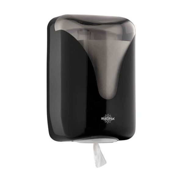 Distributeur d'essuie-mains perforé à tirage interne - Rulopak Elite - 303052 - Noir