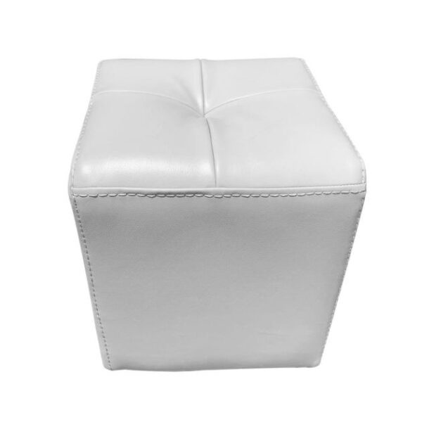 Pouf rembourré en Carré - Blanc