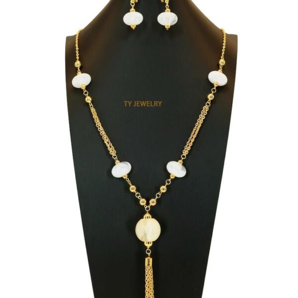 Collier et boucles d'oreilles - lantern shaped