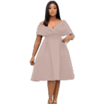 Chic Off-Shoulder Flare Dress – Image 2