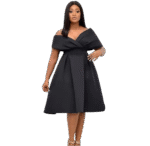 Chic Off-Shoulder Flare Dress