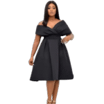 Chic Off-Shoulder Flare Dress