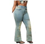 Vintage High-Waisted Flare Jeans – Image 2