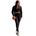 Chic Black Casual Set