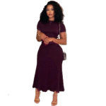 Ribbed Knit Midi Dress