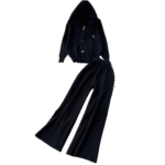 Cozy Knit Lounge Set – Hoodie & Flared Pants - Ralph Lauren – Image 4